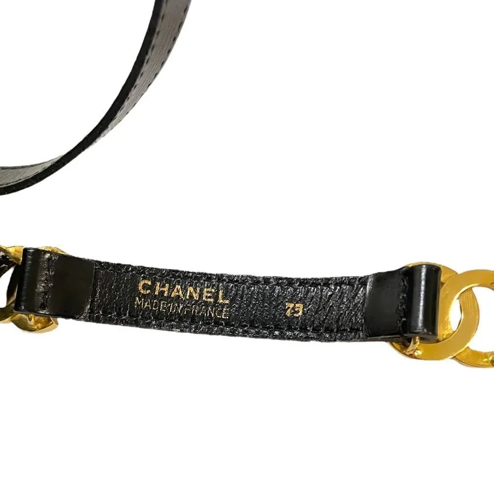 CHANEL Vintage Circa 90’s Interlocking double Gold-Tone CC Logo Closures |75mm|